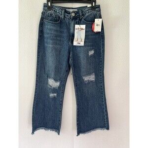 YMI Jean Juniors Size 7/28 Hybrid Denim Wide Leg Cropped